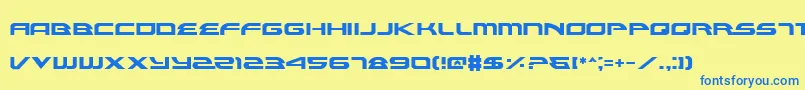 Alexis Font – Blue Fonts on Yellow Background