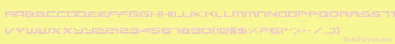 Czcionka Alexis – różowe czcionki na żółtym tle