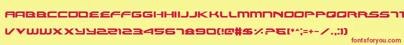 Alexis Font – Red Fonts on Yellow Background