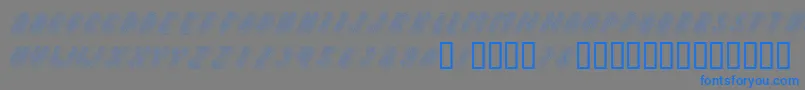 fuente Topple2 – Fuentes Azules Sobre Fondo Gris