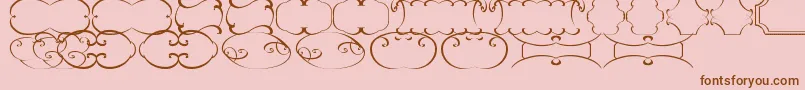 En savoir plus sur la police FramesTfb Police FramesTfb – polices brunes sur fond rose