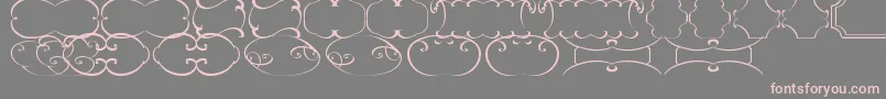 FramesTfb Font – Pink Fonts on Gray Background