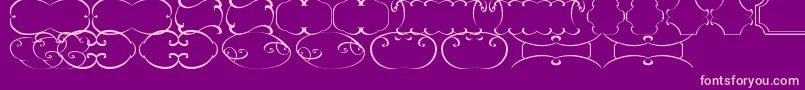 FramesTfb Font – Pink Fonts on Purple Background