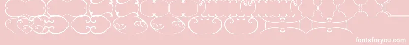 FramesTfb Font – White Fonts on Pink Background