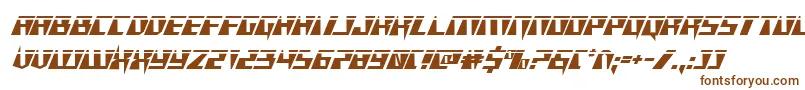 Xracerlaser Font – Brown Fonts on White Background