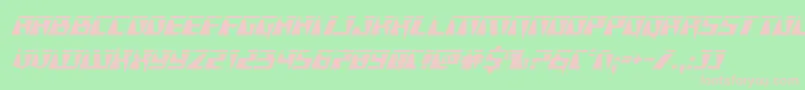 Xracerlaser Font – Pink Fonts on Green Background