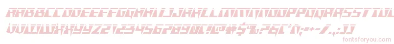 Xracerlaser-Schriftart – Rosa Schriften
