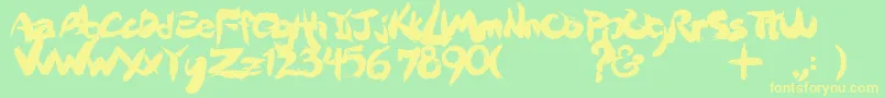 More about Drjekyll Font Drjekyll Font – Yellow Fonts on Green Background