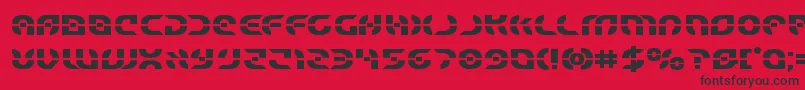 Шрифт Starfighterbold – чёрные шрифты на красном фоне