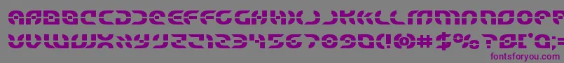 Starfighterbold Font – Purple Fonts on Gray Background