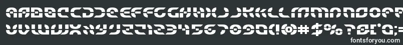 フォントStarfighterbold – 白い文字