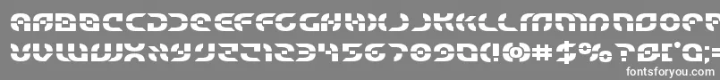Шрифт Starfighterbold – белые шрифты на сером фоне
