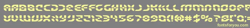 Starfighterbold Font – Yellow Fonts on Gray Background