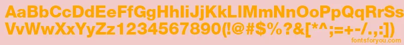 ContextRepriseBlackSsiExtraBold Font – Orange Fonts on Pink Background