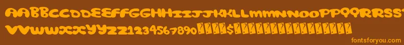 En savoir plus sur la police Comicbubble Police Comicbubble – polices orange sur fond brun
