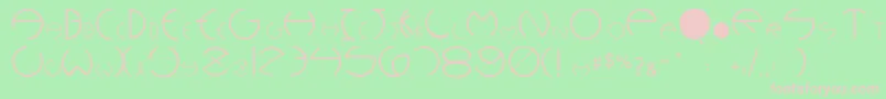 Pcrounders Font – Pink Fonts on Green Background