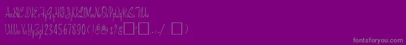 MartorpRegular Font – Gray Fonts on Purple Background