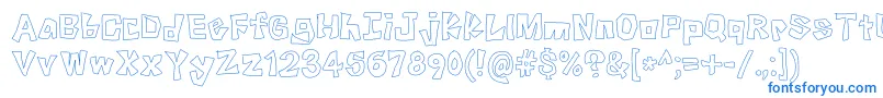 Шрифт KnockKnock – синие шрифты