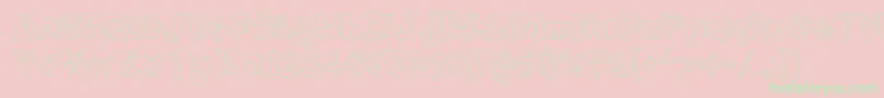 KnockKnock Font – Green Fonts on Pink Background