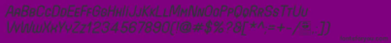 WidaRoundSmallcapsItalicDemo Font – Black Fonts on Purple Background