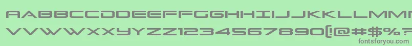 Grandsportcond Font – Gray Fonts on Green Background