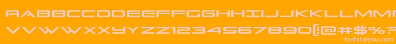 Grandsportcond Font – Pink Fonts on Orange Background