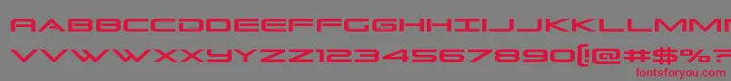 Grandsportcond Font – Red Fonts on Gray Background