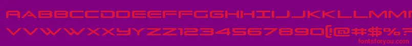 Grandsportcond Font – Red Fonts on Purple Background