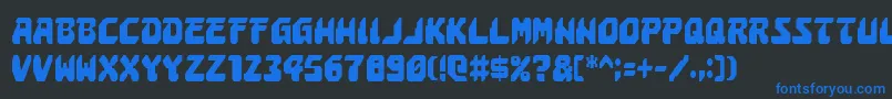 Astropolisc Font – Blue Fonts on Black Background