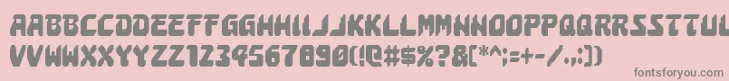 Astropolisc Font – Gray Fonts on Pink Background