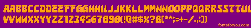 Astropolisc Font – Orange Fonts on Purple Background