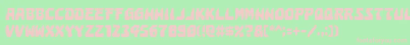 Astropolisc Font – Pink Fonts on Green Background