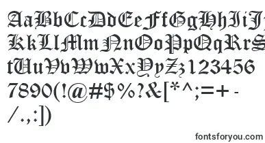 OldEnglishTextMt font – letter Fonts