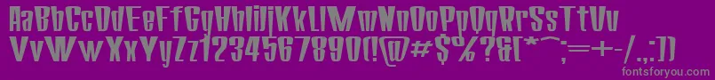 SanasoftCorona.Kz Font – Gray Fonts on Purple Background