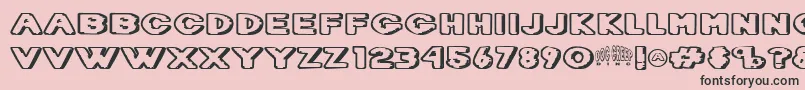 Dietdc Font – Black Fonts on Pink Background