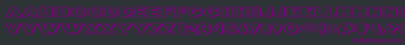 Dietdc Font – Purple Fonts on Black Background