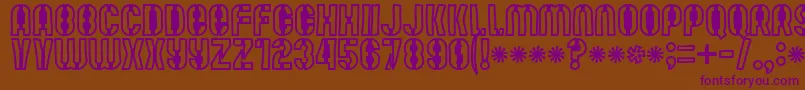 Mutefruitblackcrash Font – Purple Fonts on Brown Background