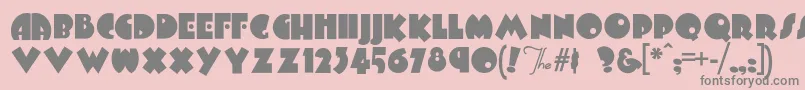 Arbucklefat Font – Gray Fonts on Pink Background