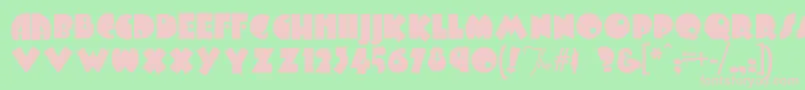 Arbucklefat Font – Pink Fonts on Green Background