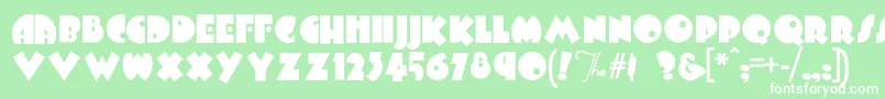 Arbucklefat Font – White Fonts on Green Background
