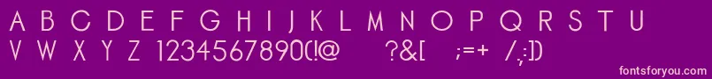 Gravo Font – Pink Fonts on Purple Background