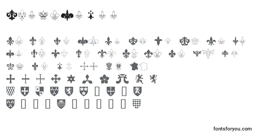Schriftart FleurDeWee – Alphabet, Zahlen, spezielle Symbole