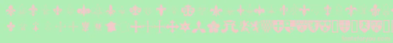 FleurDeWee Font – Pink Fonts on Green Background