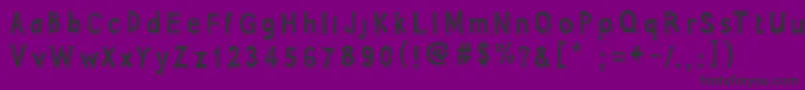 PointySolid Font – Black Fonts on Purple Background