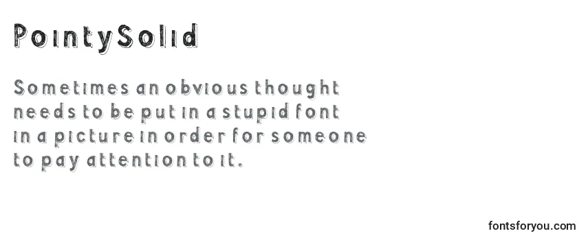 PointySolid Font