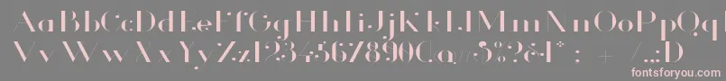 GlamorLightExtended Font – Pink Fonts on Gray Background