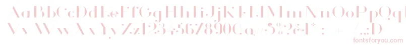GlamorLightExtended Font – Pink Fonts on White Background