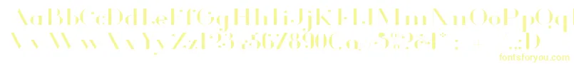 GlamorLightExtended-fontti – keltaiset fontit