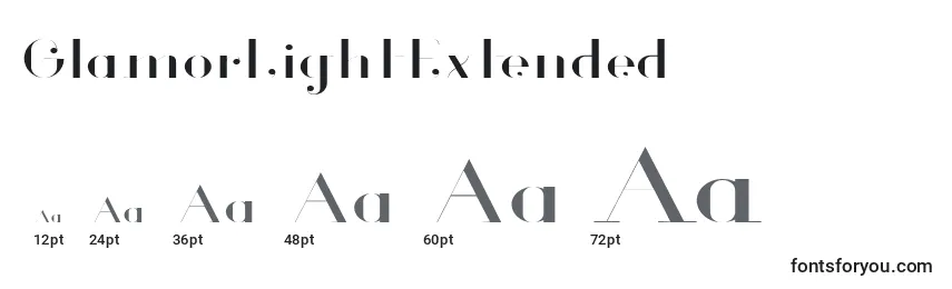 GlamorLightExtended Font Sizes