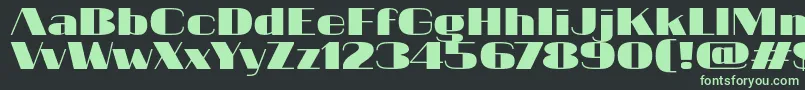 20db Font – Green Fonts on Black Background